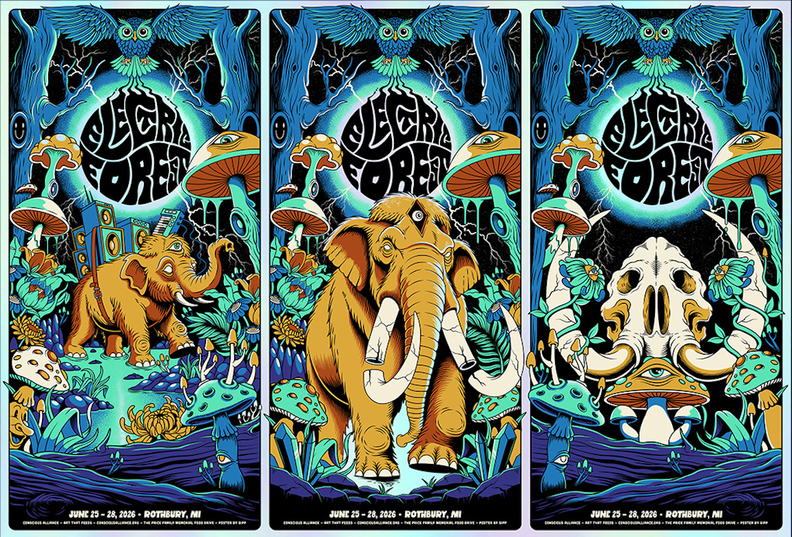 Electric Forest - Rothbury 2026 (3 Panel Set)