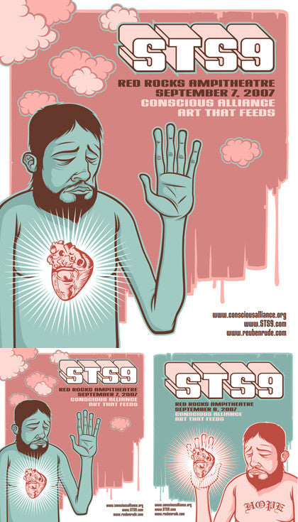 STS9 Red Rocks Amphitheatre - 2007 (2 Panel)