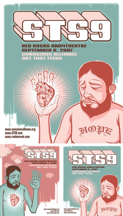STS9 Red Rocks Amphithatre - 2007 (2 Panel)