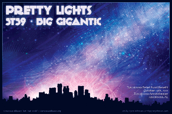 Pretty Lights with STS9 and Big Gigantic Tuscaloosa - 2011