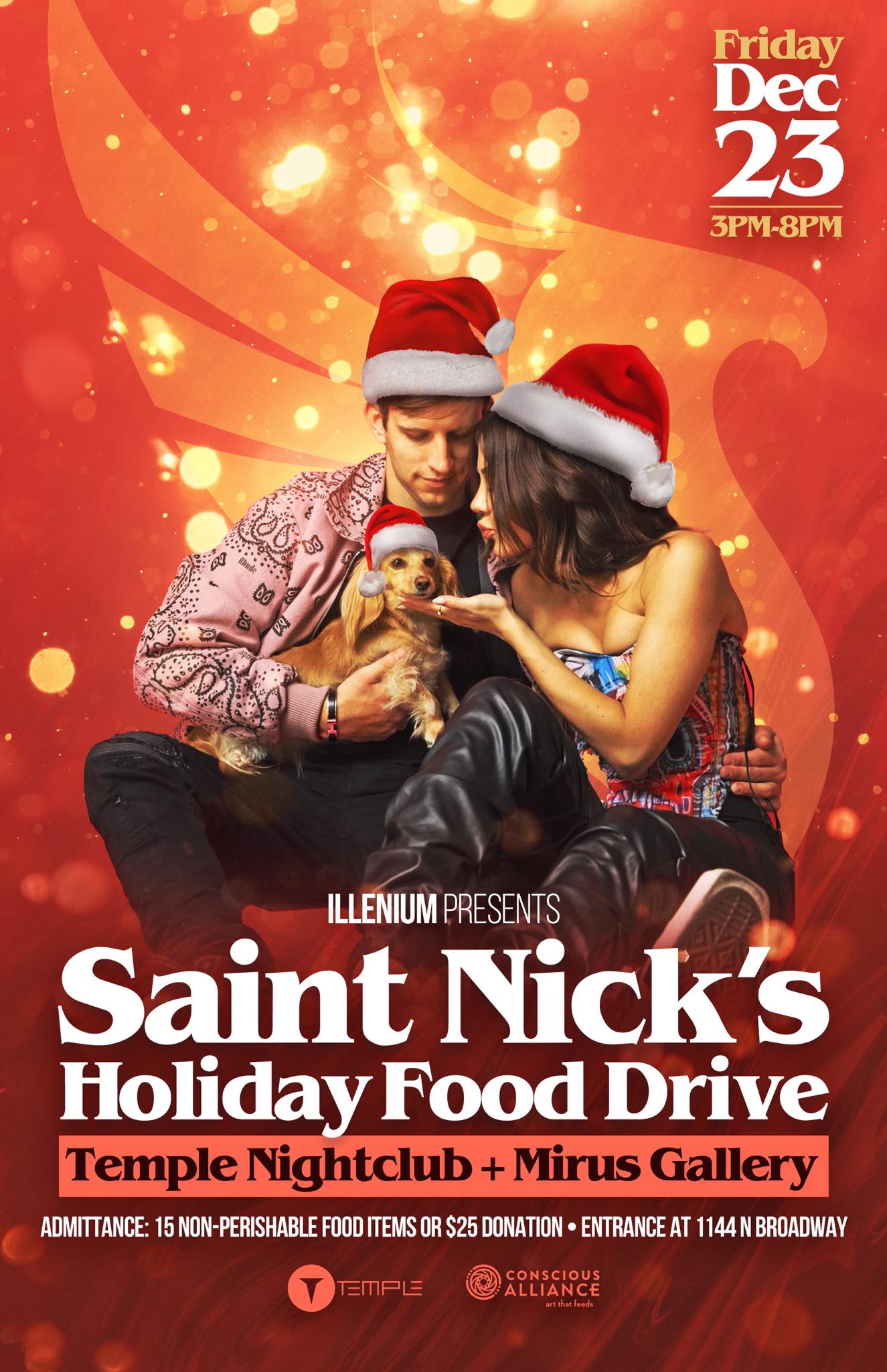 Saint Nick's Holiday Food Drive with ILLENIUM