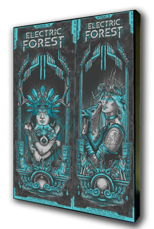Electric Forest Festival - 2018 (Double Panel) (Canvas)