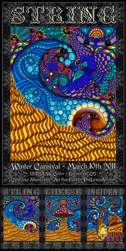 String Cheese Incident Broomfield - 2011 (3 Panel)