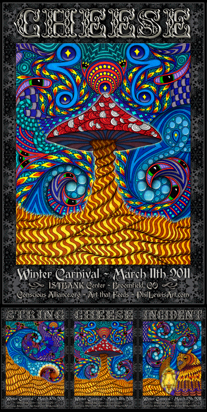 String Cheese Incident Broomfield - 2011 (3 Panel)