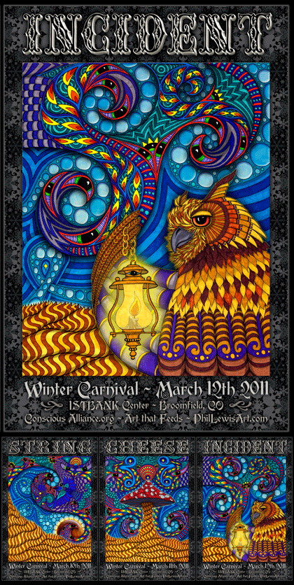 String Cheese Incident Broomfield- 2011 (3 Panel)