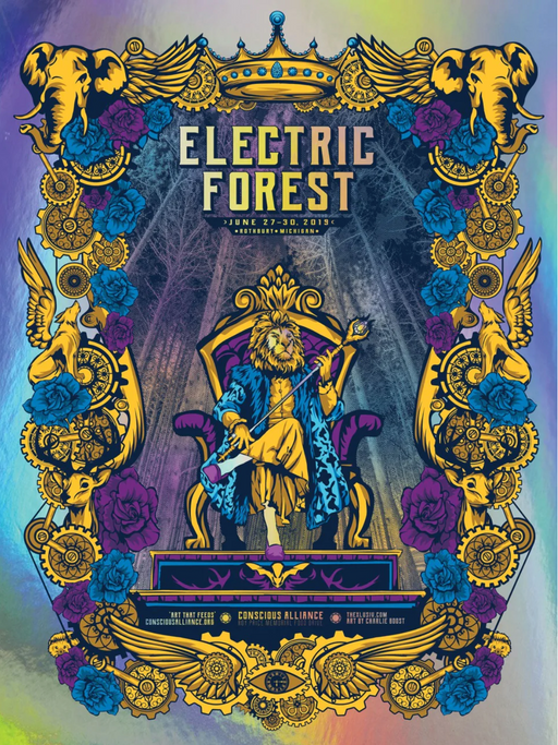 Electric Forest Festival - 2019 (King) (Canvas)