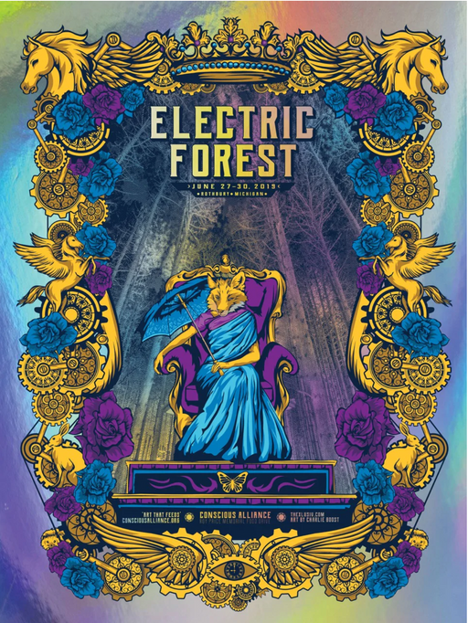 Electric Forest Festival - 2019 (Queen) (Canvas)