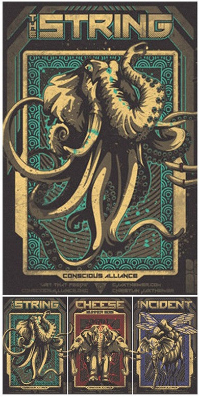 String Cheese Incident Summer Tour - 2012 (3 Panel)