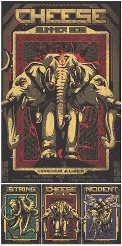 String Cheese Incident Summer Tour - 2012 (3 Panel)