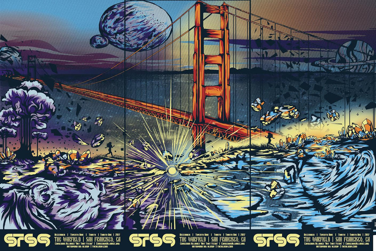 STS9 San Francisco - NYE 2017 (3 Panel)
